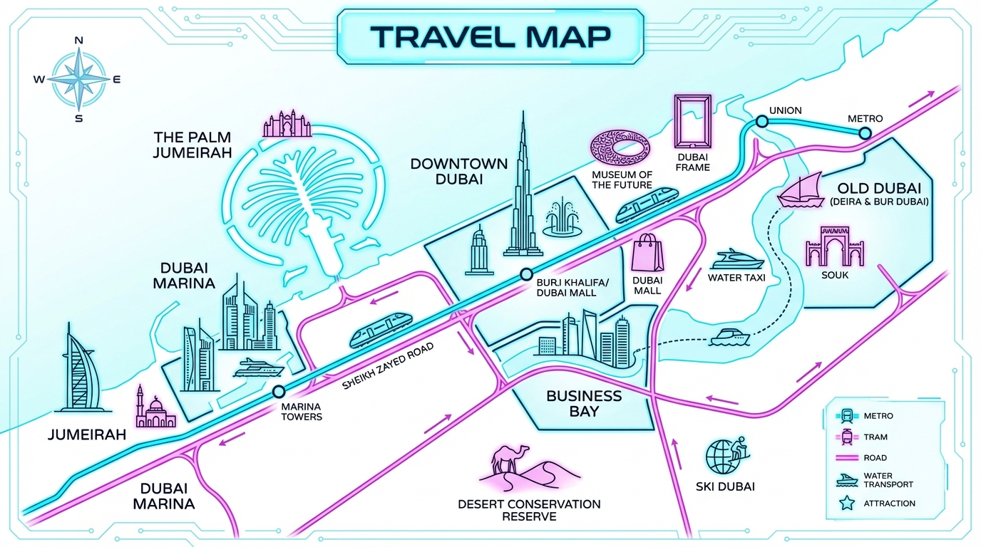 Dubai Travel Map