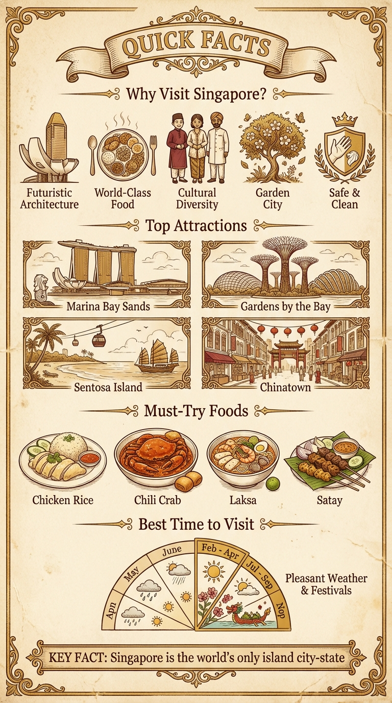 Singapore Quick Facts Infographic