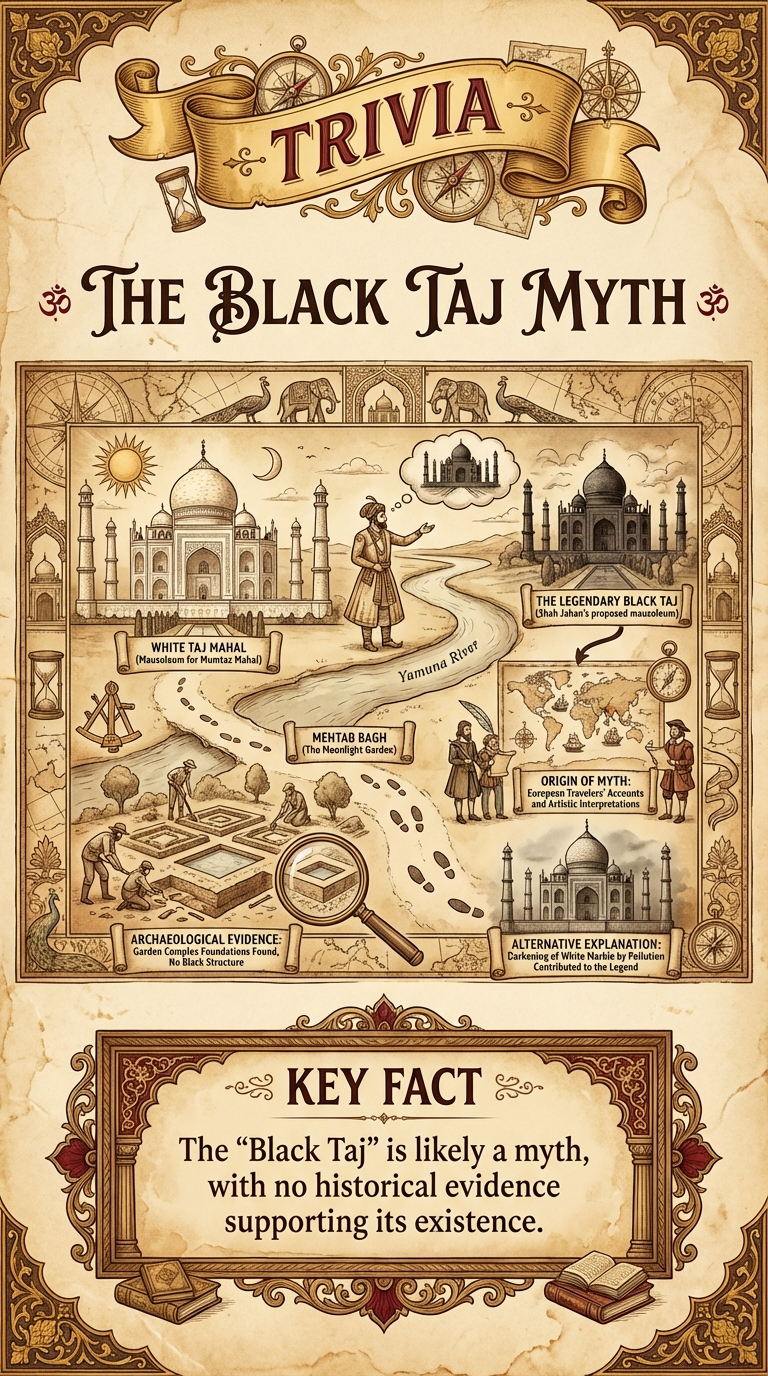 The Black Taj Myth Infographic