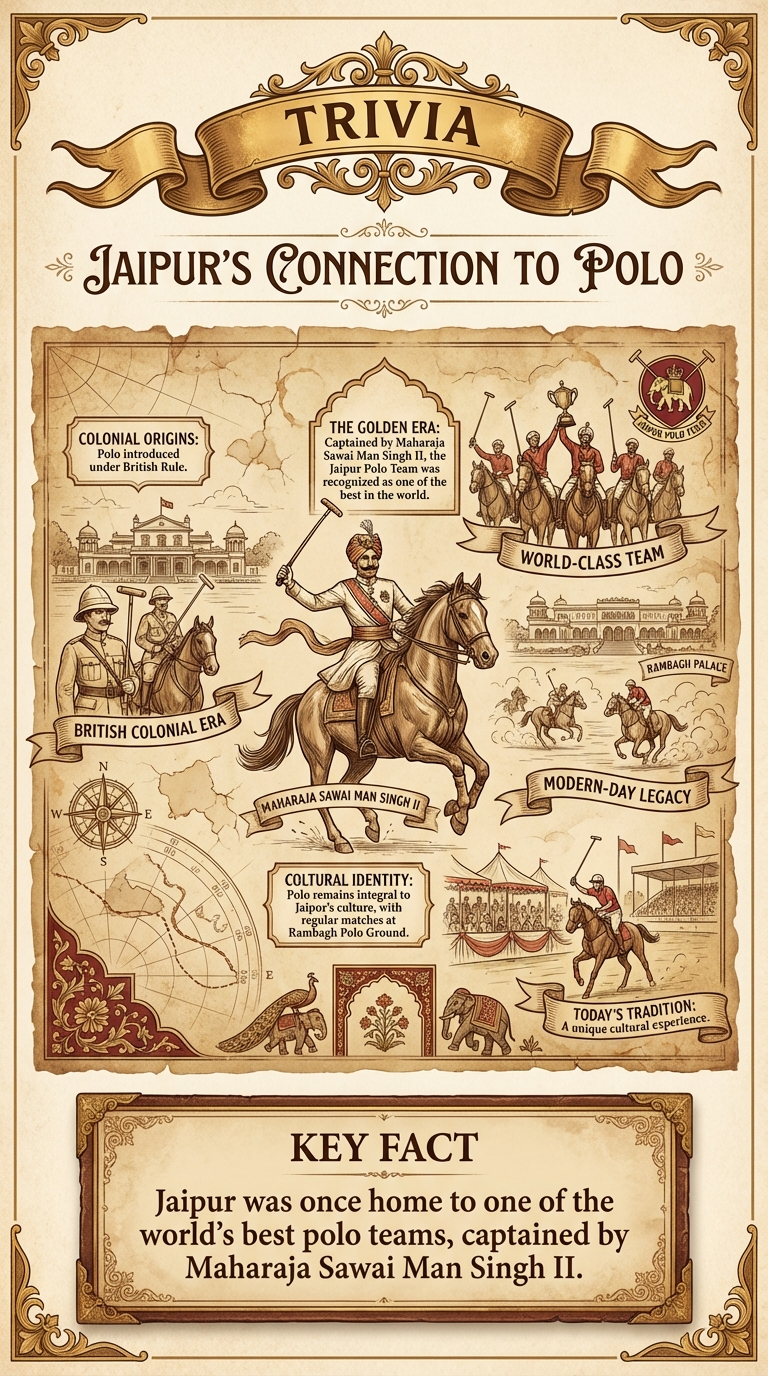Jaipur's Connection to Polo Infographic