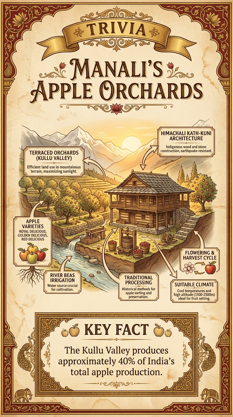 Manali's Apple Orchards Infographic