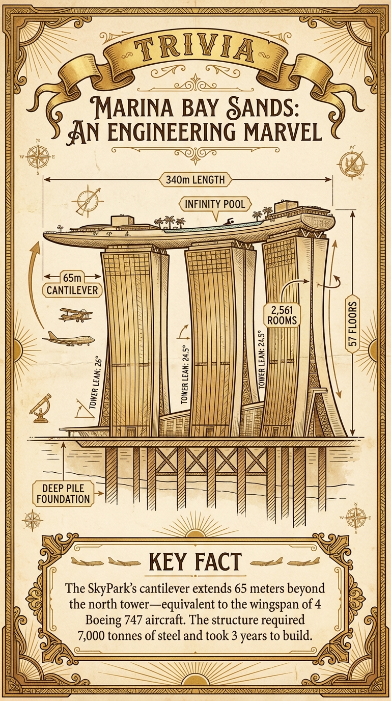 Marina Bay Sands Engineering Infographic