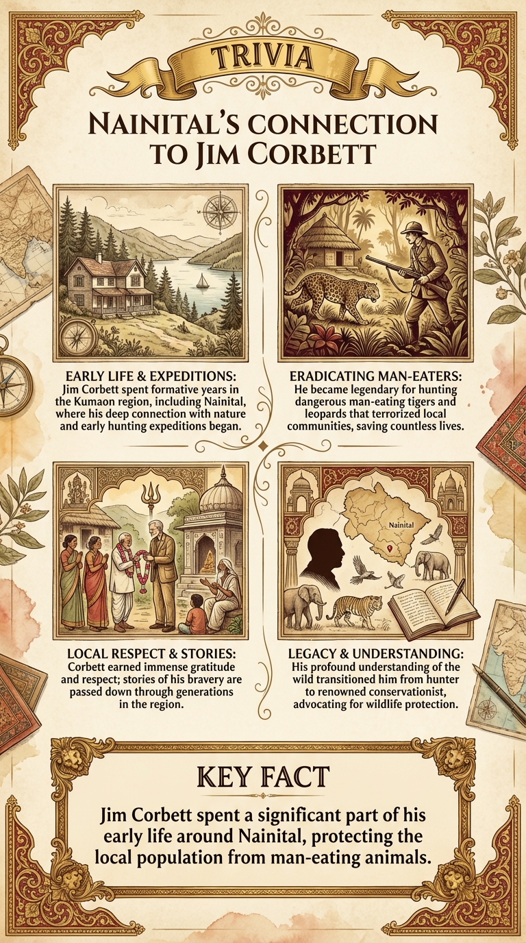 Nainital's Connection to Jim Corbett Infographic