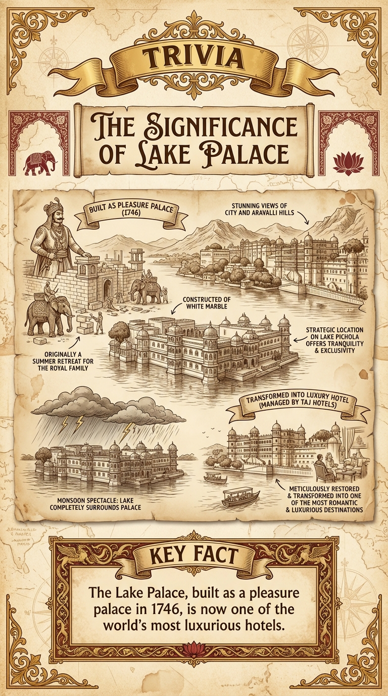 The Significance of Lake Palace Infographic